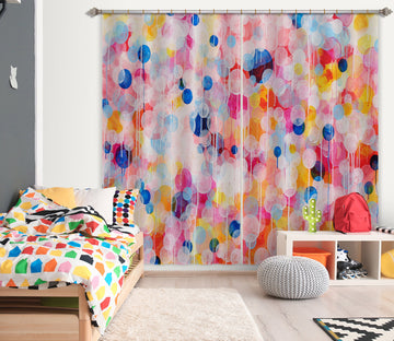 3D Watercolor Balloons 2378 Misako Chida Curtain Curtains Drapes