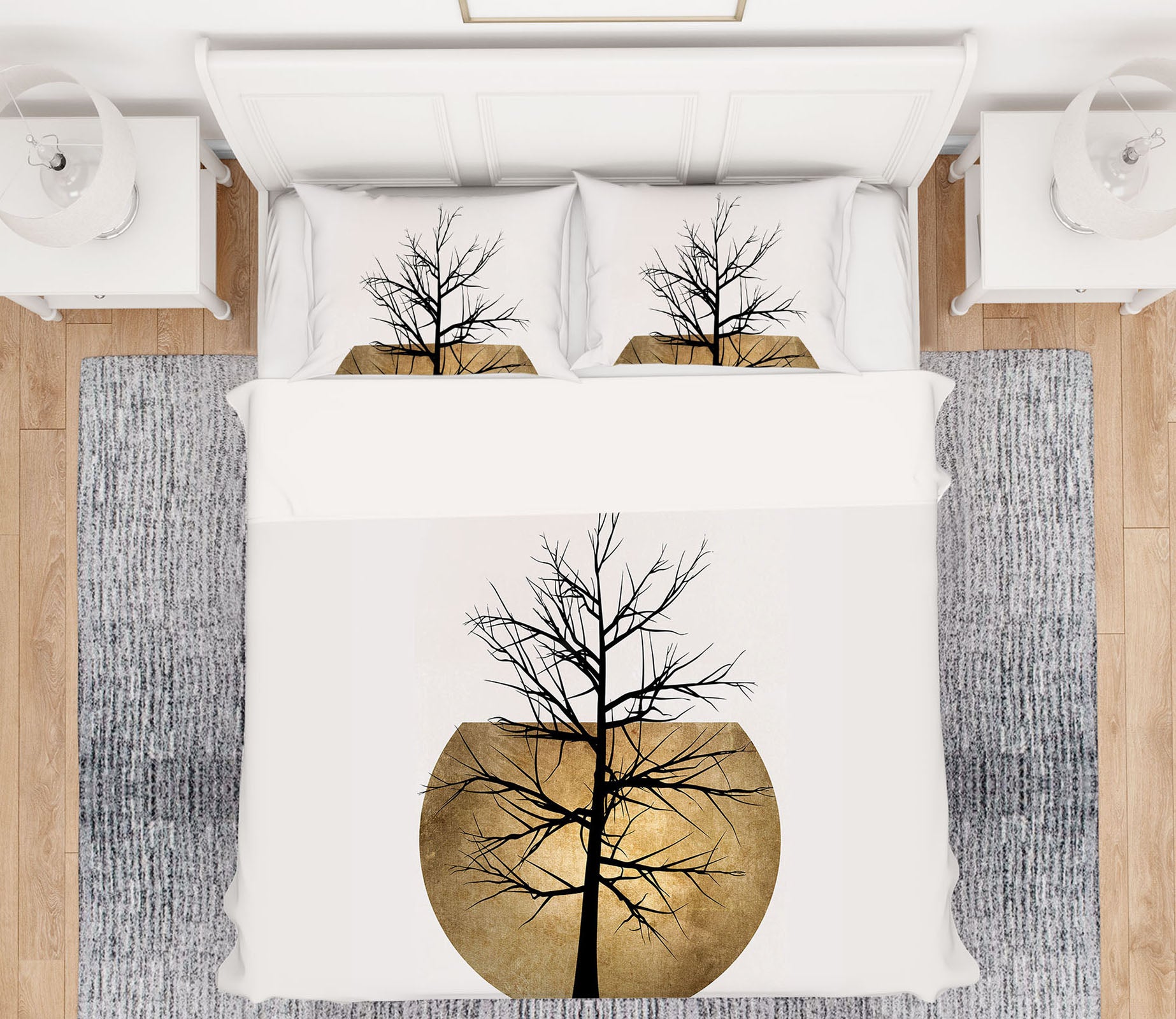 3D Black Tree 155 Boris Draschoff Bedding Bed Pillowcases Quilt