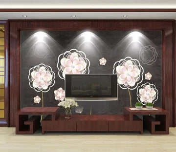 3D Colorful Lotus WC81 Wall Murals Wallpaper AJ Wallpaper 2 