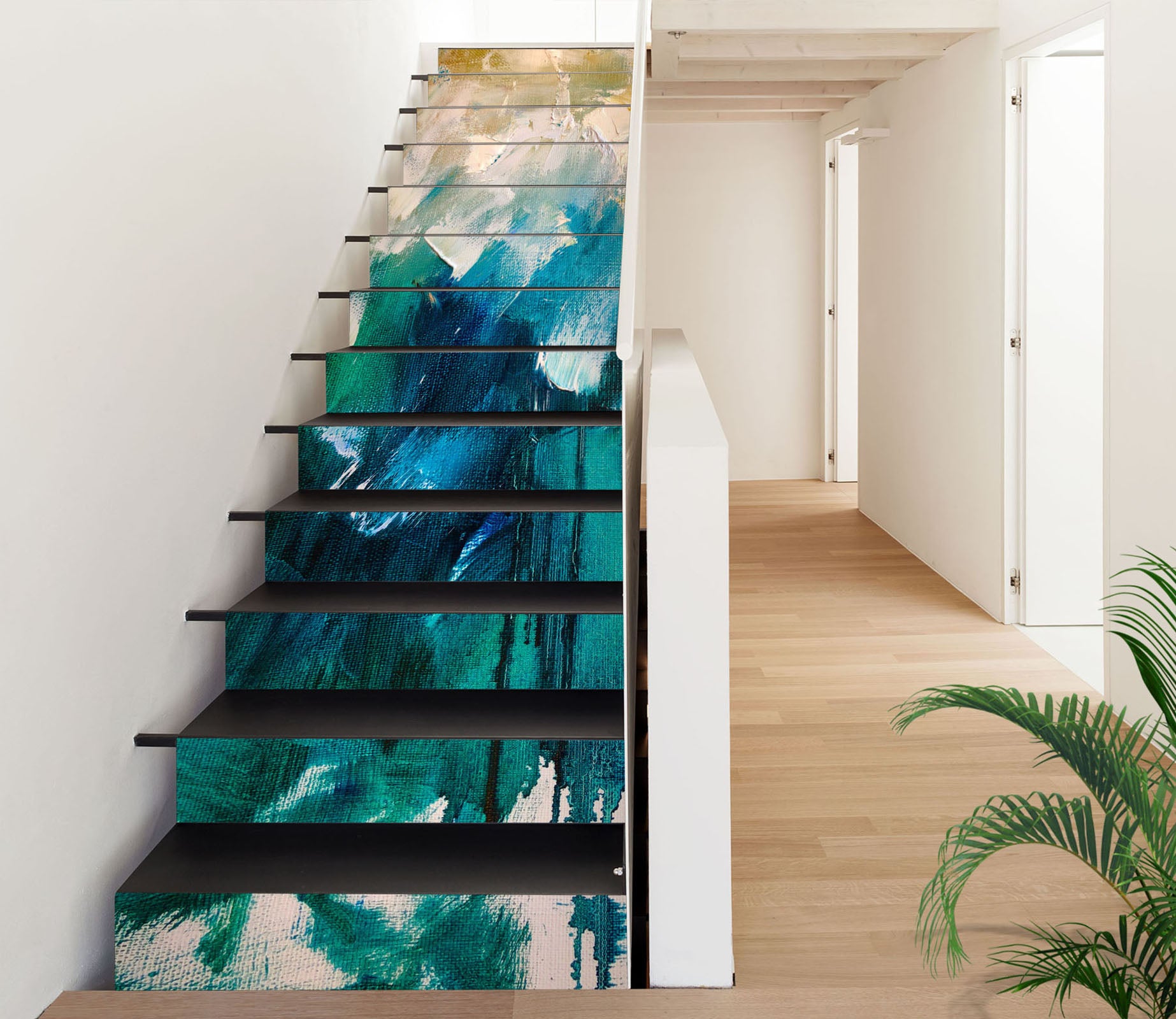 3D Blue Pigment 2196 Skromova Marina Stair Risers