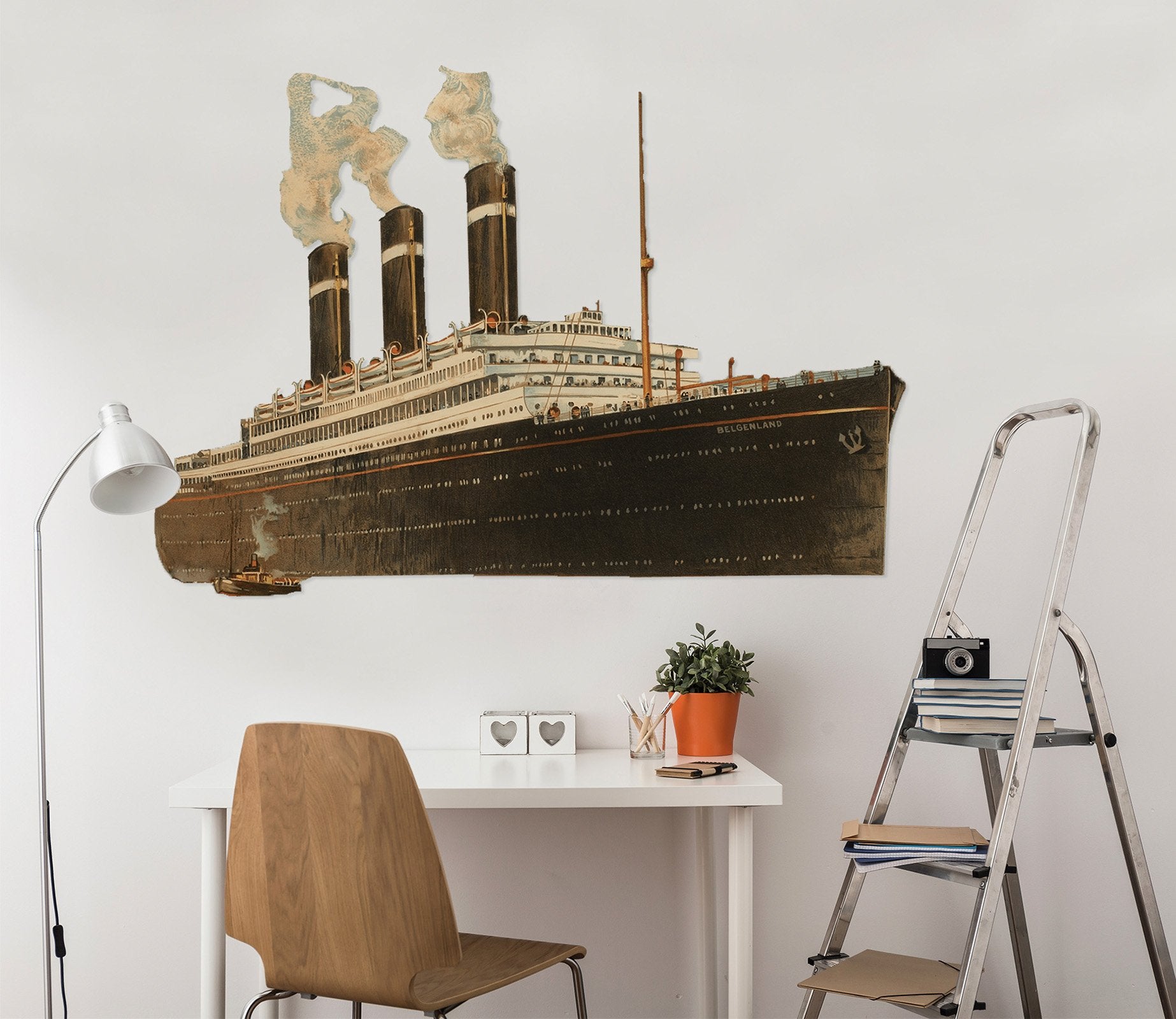 3D Timber Ship 0034 Vehicles Wallpaper AJ Wallpaper 