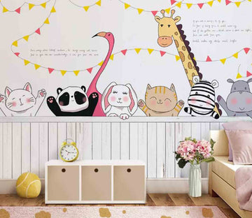 3D Cute Animal WG35 Wall Murals Wallpaper AJ Wallpaper 2 