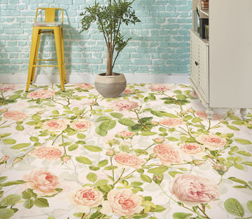3D Rose Vine Pattern 99207 Uta Naumann Floor Mural  Wallpaper Murals Self-Adhesive Removable Print Epoxy