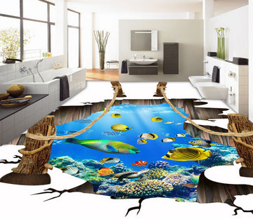 3D Underwater World 323 Floor Mural  Wallpaper Murals Rug & Mat Print Epoxy waterproof bath floor