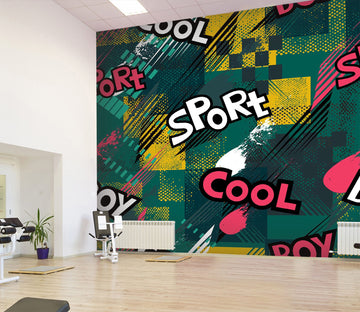 3D Sports Letter 114 Wall Murals Wallpaper AJ Wallpaper 2 