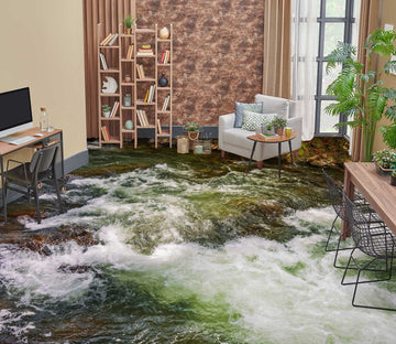 3D Clear Green River 668 Floor Mural  Wallpaper Murals Rug & Mat Print Epoxy waterproof bath floor
