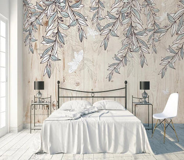 3D Flower Leaves WC91 Wall Murals Wallpaper AJ Wallpaper 2 