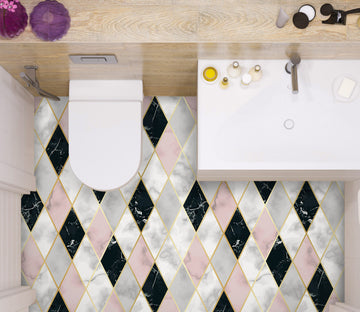 3D Elegant Diamonds 720 Floor Mural