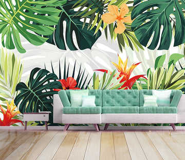 3D Forest Flowers WC061 Wall Murals