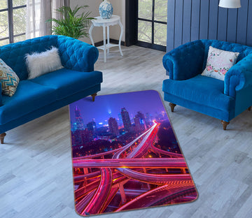 3D Traffic Road 1193 Marco Carmassi Rug Non Slip Rug Mat