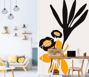 3D Colored Leaves 1414 Boris Draschoff Wall Mural Wall Murals