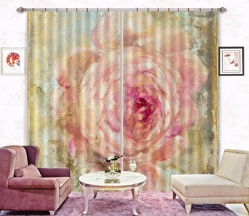 3D Pink Flower Pattern 3071 Debi Coules Curtain Curtains Drapes