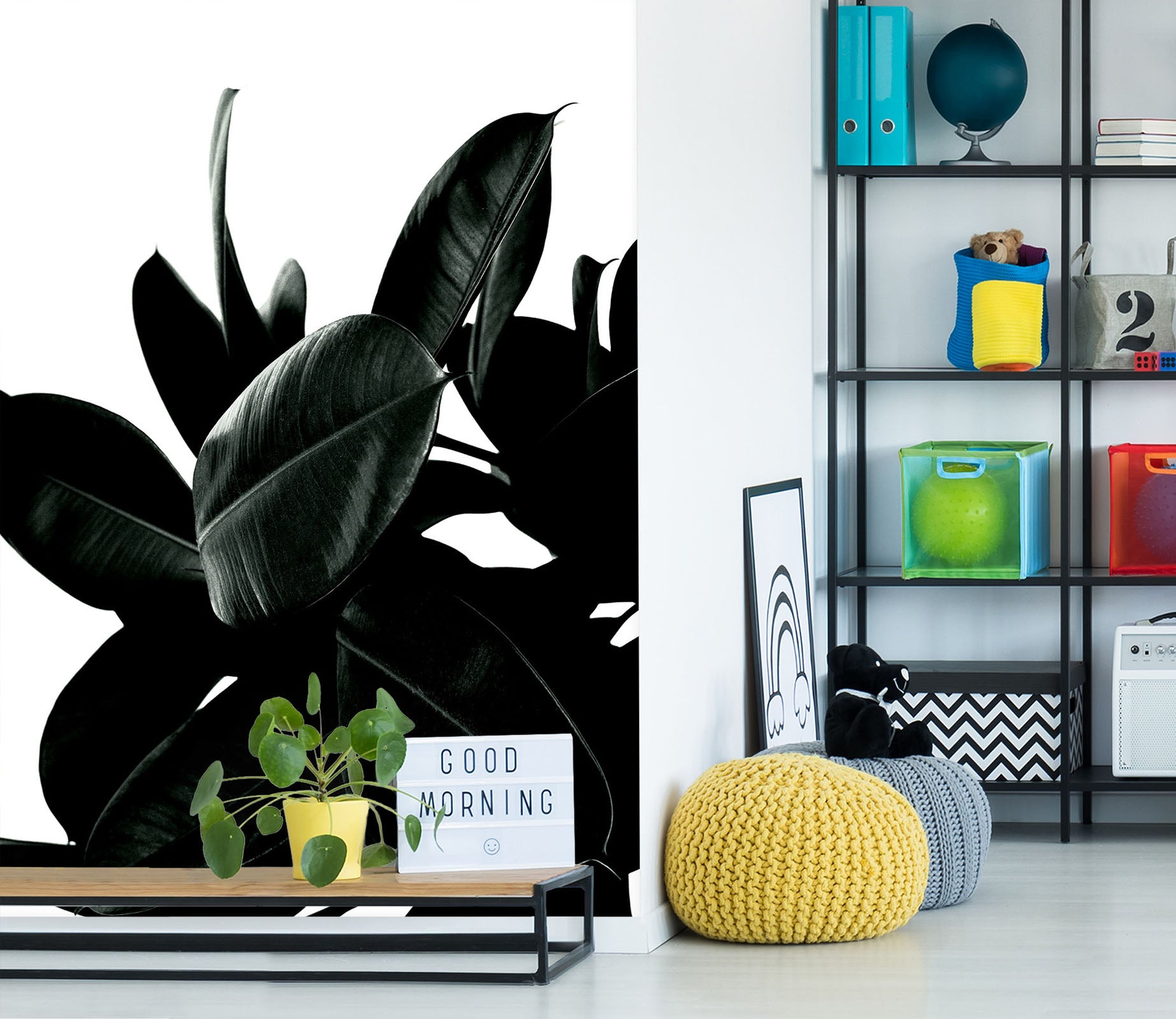 3D Green Leaf 1540 Boris Draschoff Wall Mural Wall Murals