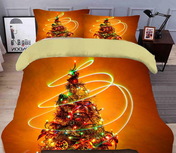 3D Christmas Tree 31225 Christmas Quilt Duvet Cover Xmas Bed Pillowcases