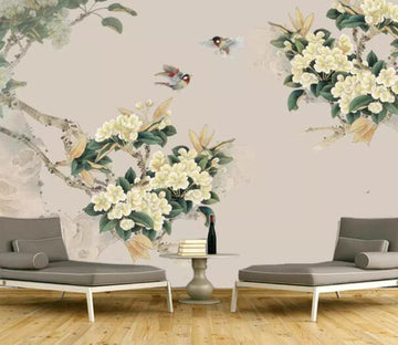 3D Flower Bird WG12 Wall Murals Wallpaper AJ Wallpaper 2 