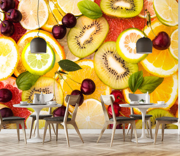 3D Orange Strawberry 1465 Wall Murals