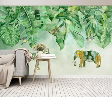 3D Zebra Elephant WC2338 Wall Murals