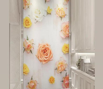 3D Colored Rose 141 Wall Murals Wallpaper AJ Wallpaper 