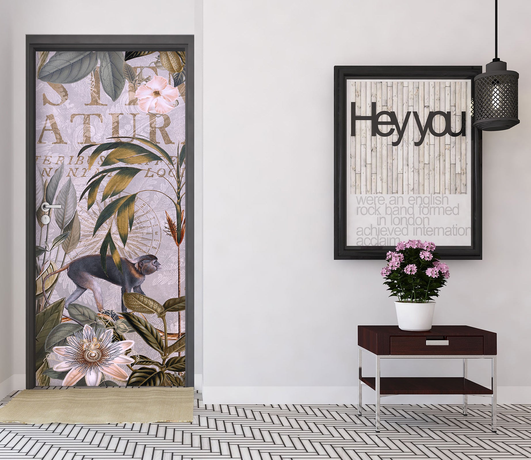 3D Monkey Jungle 11935 Andrea Haase Door Mural