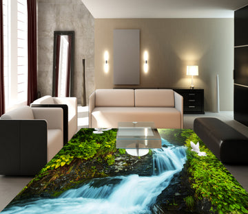 3D Green Hills And Green Waters 361 Floor Mural  Wallpaper Murals Rug & Mat Print Epoxy waterproof bath floor