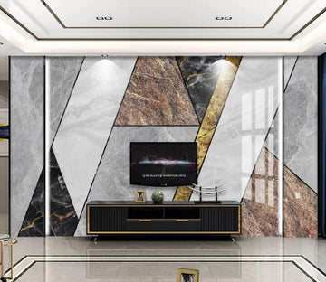 3D Dark Geometry 707 Wall Murals