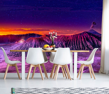 3D Purple Sea Water 1412 Marco Carmassi Wall Mural Wall Murals