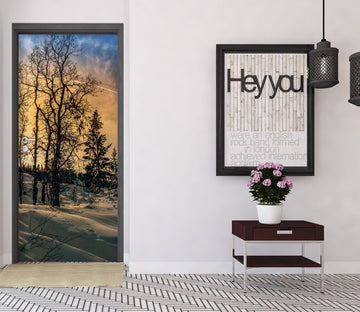 3D Tree Snow 10842 Beth Sheridan Door Mural