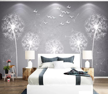 3D White Daisies WC43 Wall Murals Wallpaper AJ Wallpaper 2 