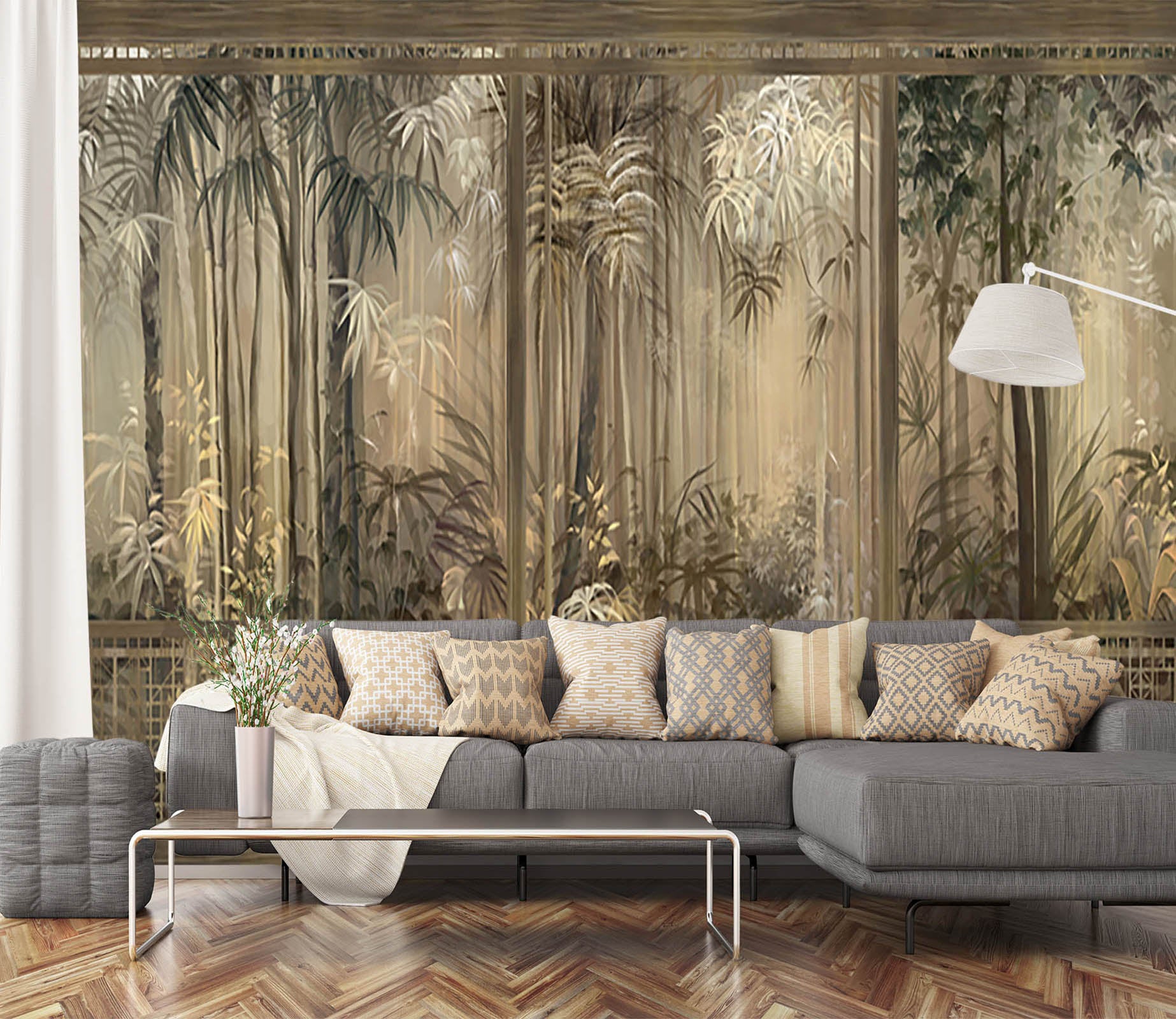 3D House Forest 1526 Wall Murals