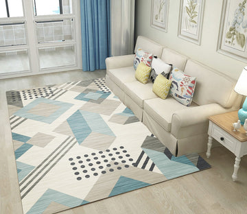 3D Color Geometry WG303 Non Slip Rug Mat Mat AJ Creativity Home 