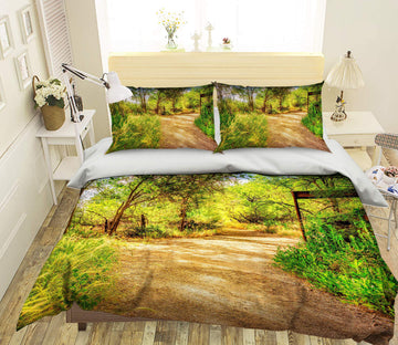 3D Woods Path 8574 Beth Sheridan Bedding Bed Pillowcases Quilt