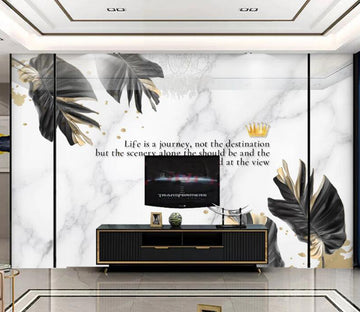 3D Black Feather 254 Wall Murals