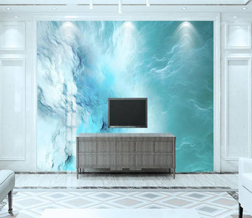 3D Blue Memory Texture 2048 Wall Murals