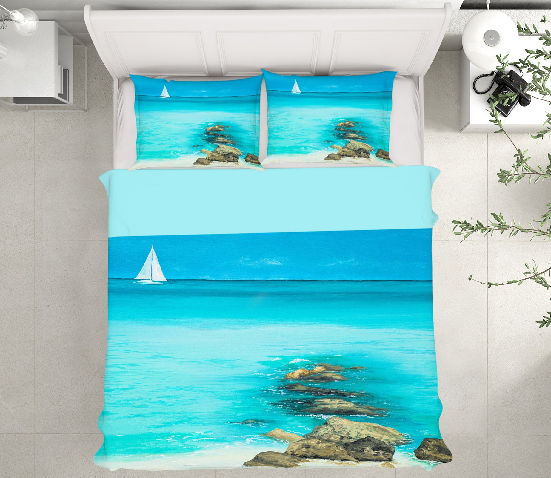 3D Blue Sea 1746 Marina Zotova Bedding Bed Pillowcases Quilt