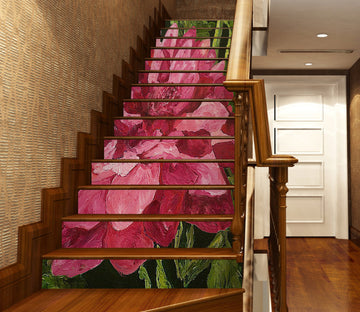 3D Pink Flowers 89207 Allan P. Friedlander Stair Risers