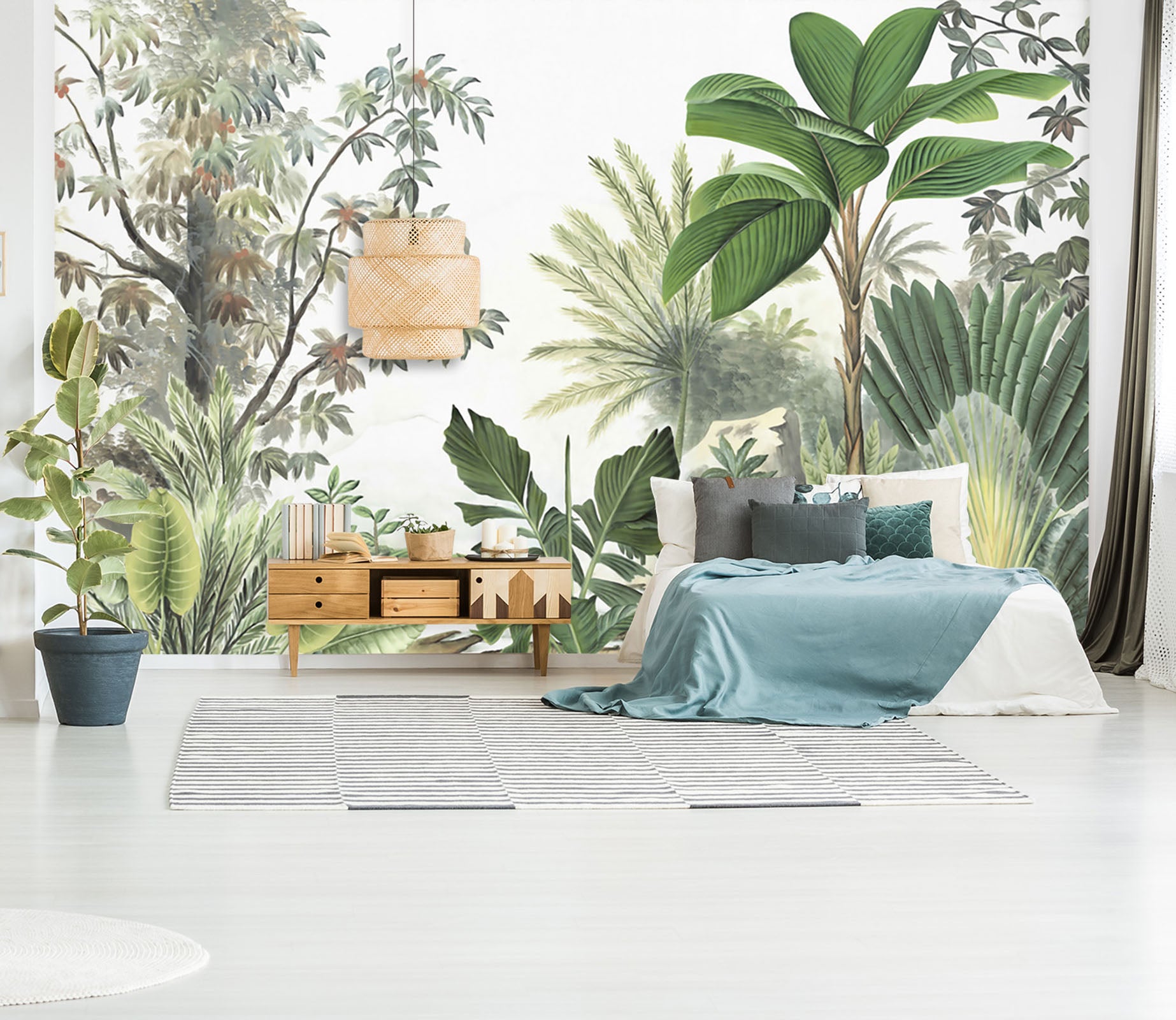 3D Forest Plantain 1528 Wall Murals