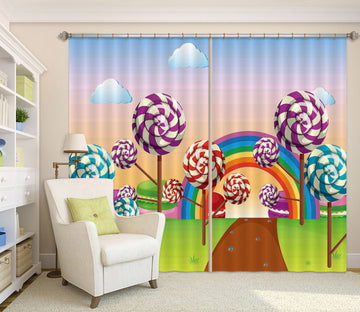 3D Lollipop Kingdom 720 Curtains Drapes