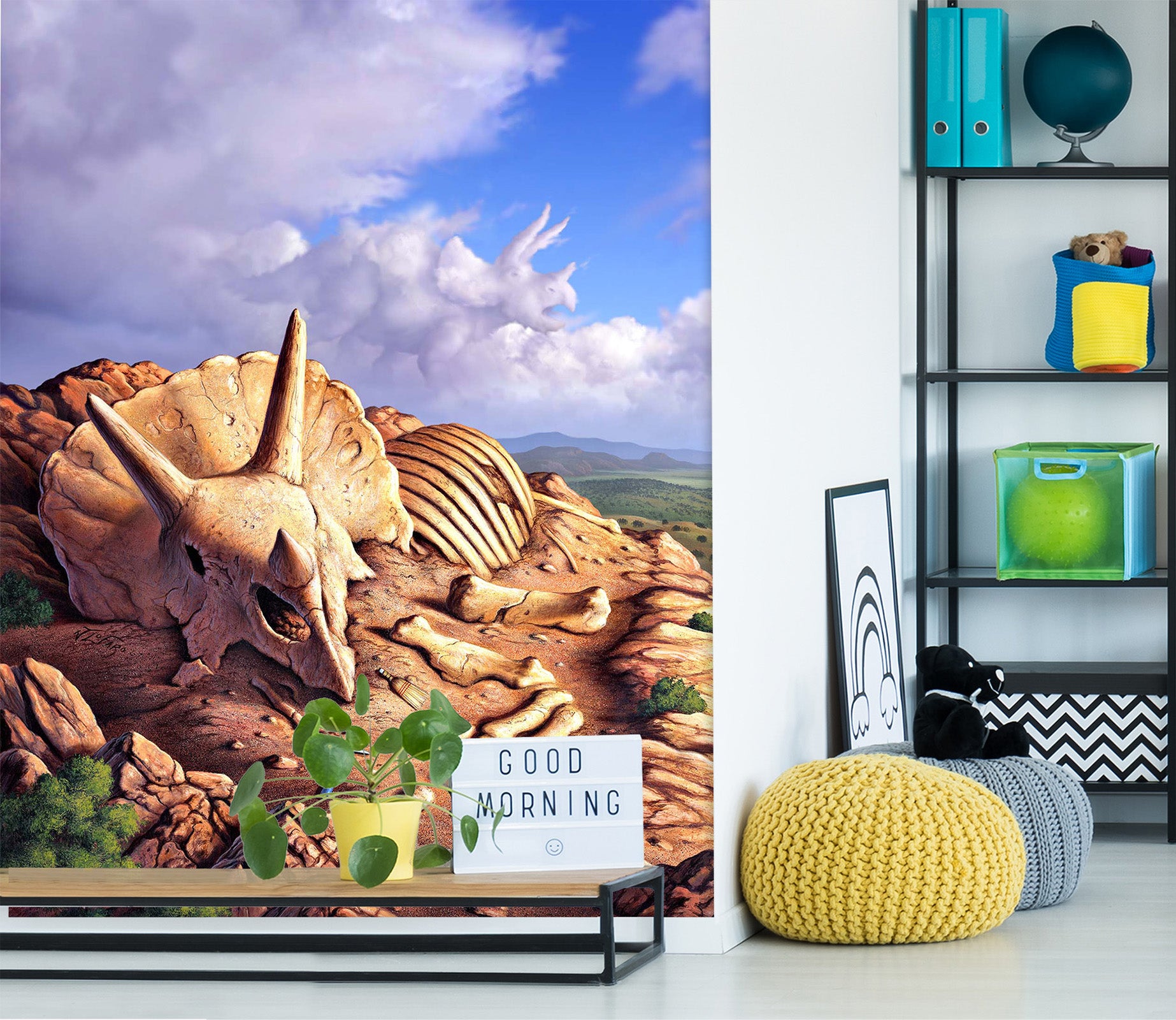 3D Dino Dig 1407 Jerry LoFaro Wall Mural Wall Murals