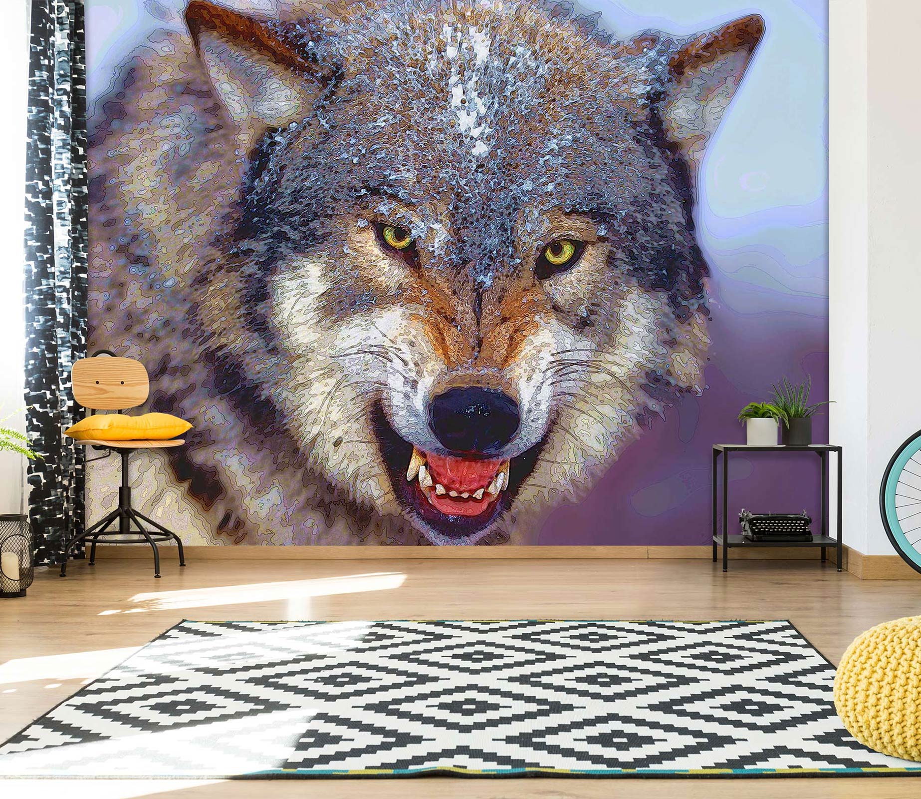 3D Wolf 91119 Alius Herb Wall Mural Wall Murals