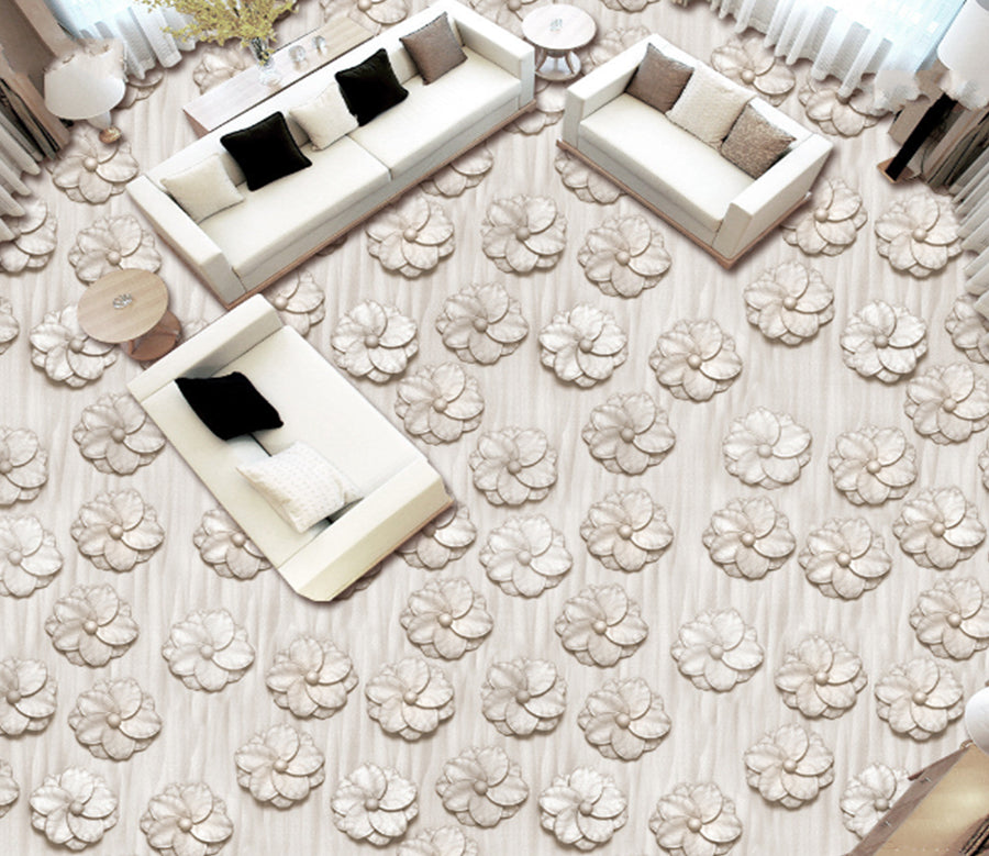 3D Simple Flowers 501 Floor Mural  Wallpaper Murals Rug & Mat Print Epoxy waterproof bath floor