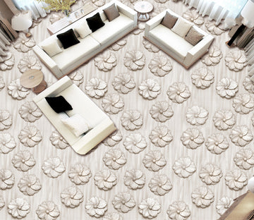 3D Simple Flowers 501 Floor Mural  Wallpaper Murals Rug & Mat Print Epoxy waterproof bath floor