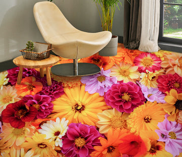 3D Auspicious Chrysanthemum 416 Floor Mural  Wallpaper Murals Rug & Mat Print Epoxy waterproof bath floor