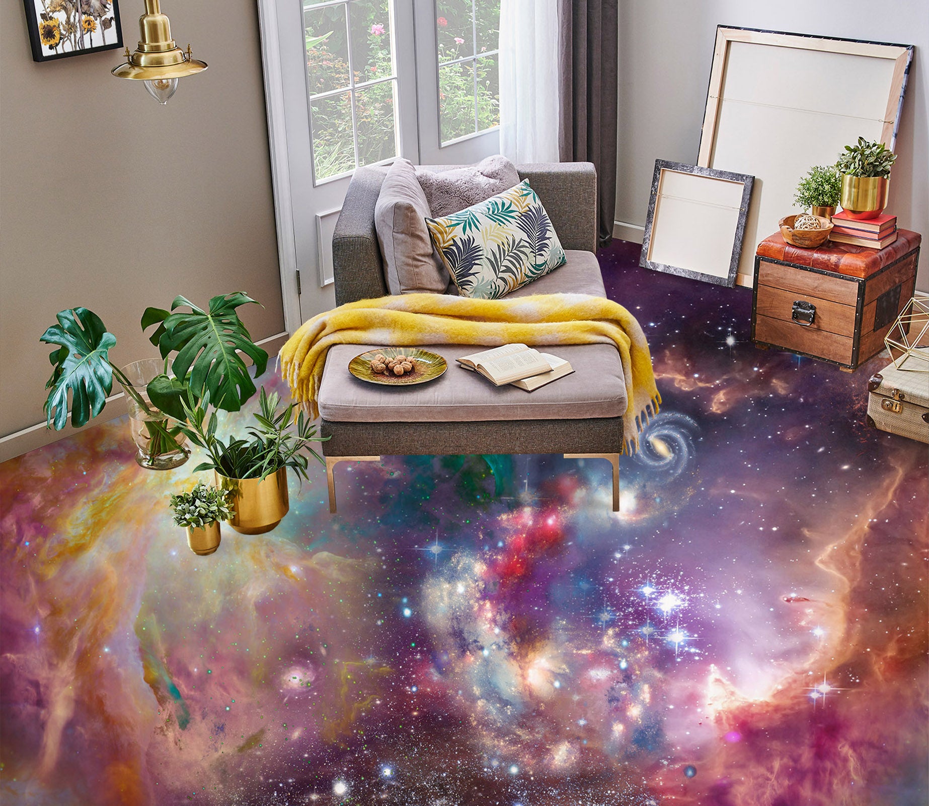 3D Fantasy Universe 025 Floor Mural  Wallpaper Murals Rug & Mat Print Epoxy waterproof bath floor