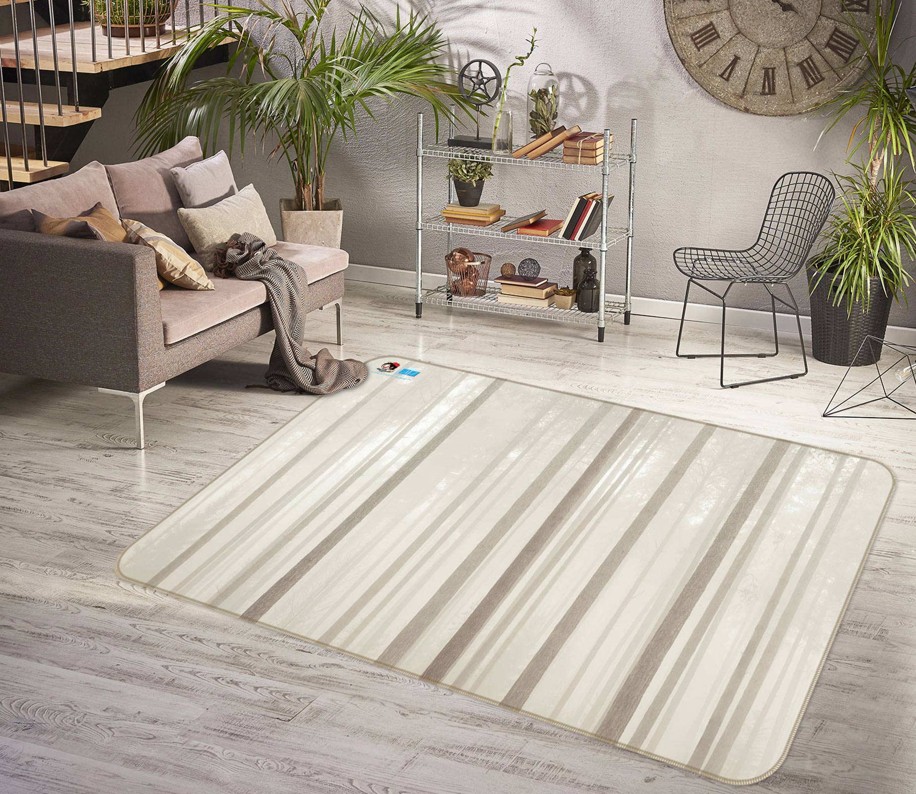 3D Forest Trunk 6886 Assaf Frank Rug Non Slip Rug Mat