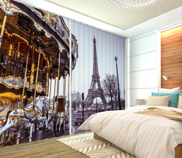 3D Iron Tower 213 Assaf Frank Curtain Curtains Drapes