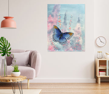 3D Butterfly Blue 10070 Marina Zotova Wall Sticker