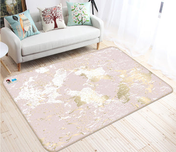 3D Powder Background White Block 77 Non Slip Rug Mat Mat AJ Creativity Home 