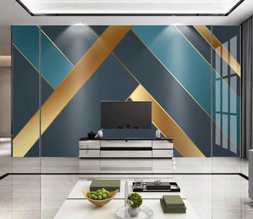 3D Three-color Twill 087 Wall Murals