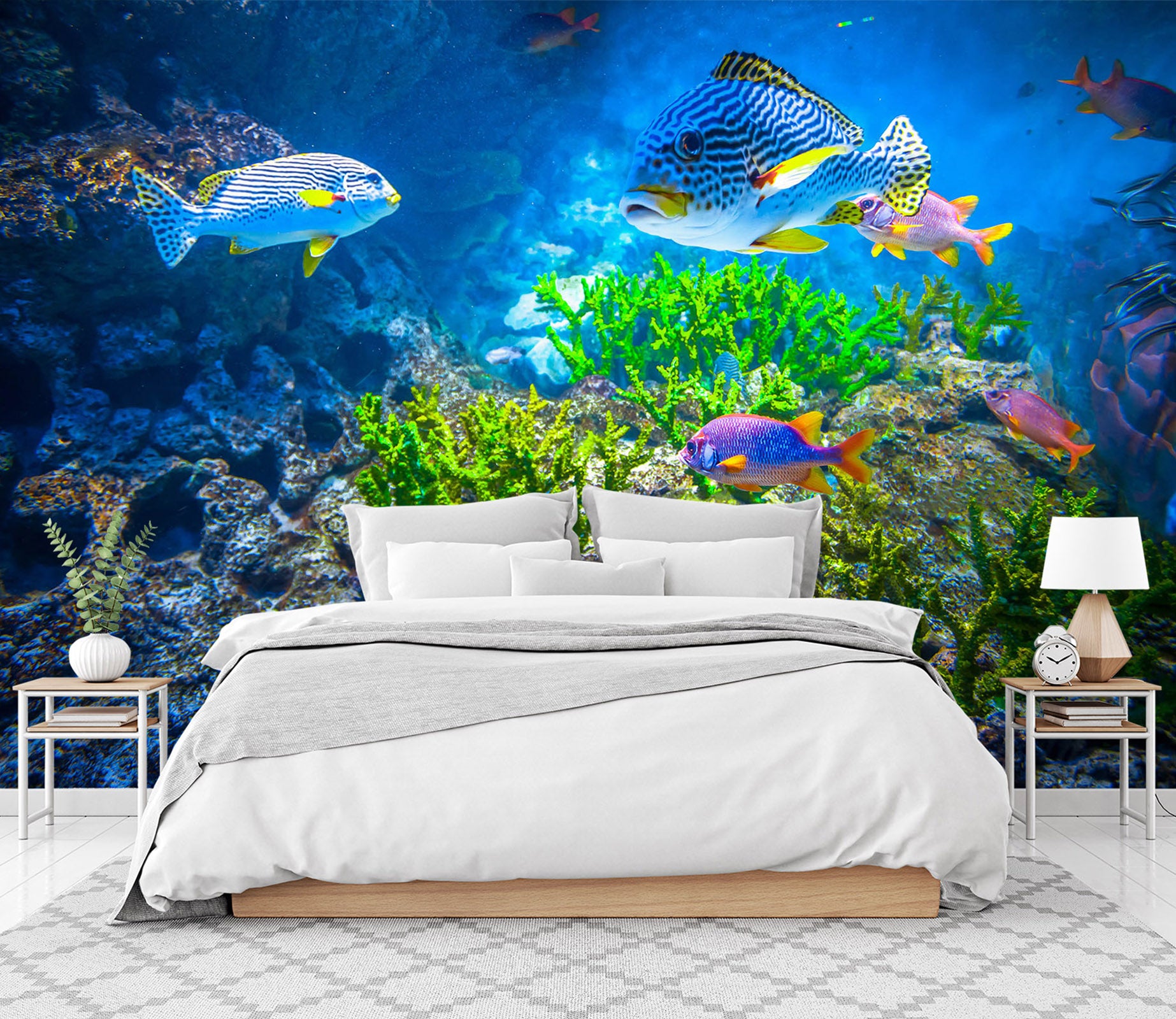 3D Sea Bottom Fish 57096 Wall Murals