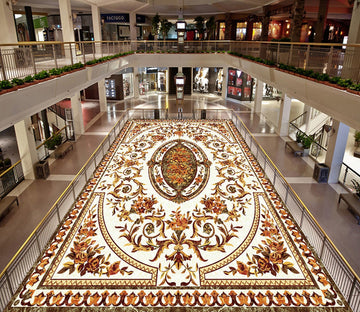 3D Marble Flower Pattern WG541 Floor Mural Wallpaper AJ Wallpaper 2 